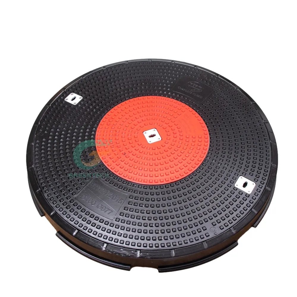 Clear Opening 900mm Round SMC Manhole Cover and Frame With Central Hatch - Image 2