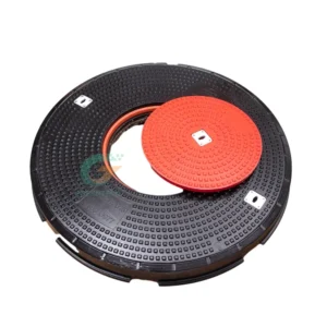Clear Opening 900mm Round SMC Manhole Cover and Frame With Central Hatch