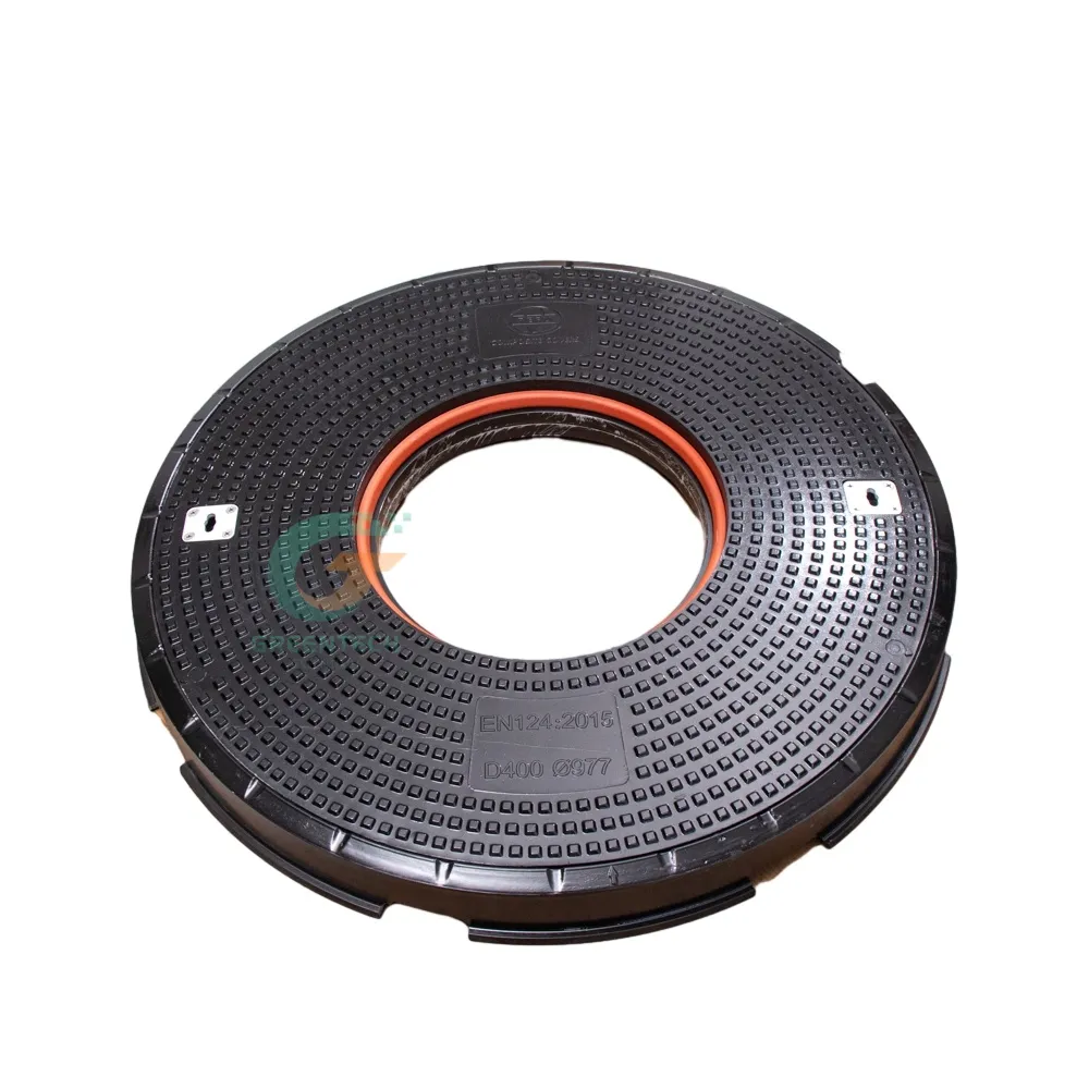 Clear Opening 900mm Round SMC Manhole Cover and Frame With Central Hatch - Image 3