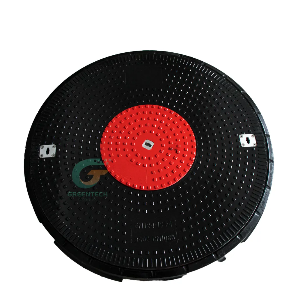 Clear Opening 900mm Round SMC Manhole Cover and Frame With Central Hatch - Image 6