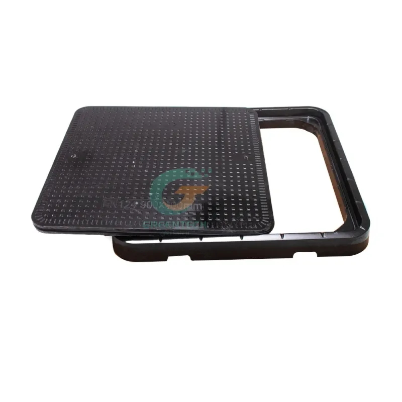 Clear Opening 900x900 Square SMC Manhole Cover and Frame - Image 3