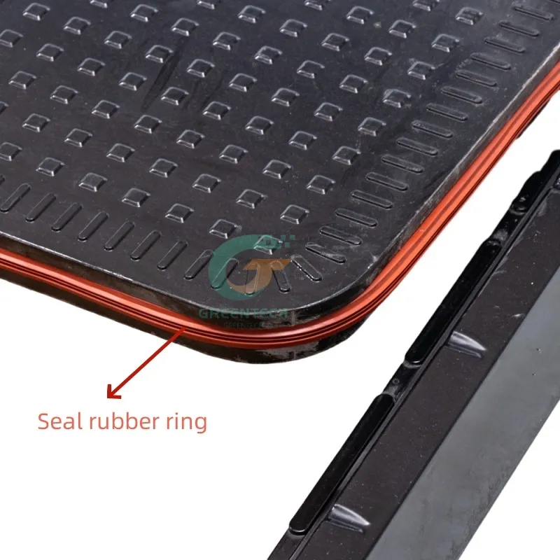 Clear Opening 900x900 Square SMC Manhole Cover and Frame - Image 5