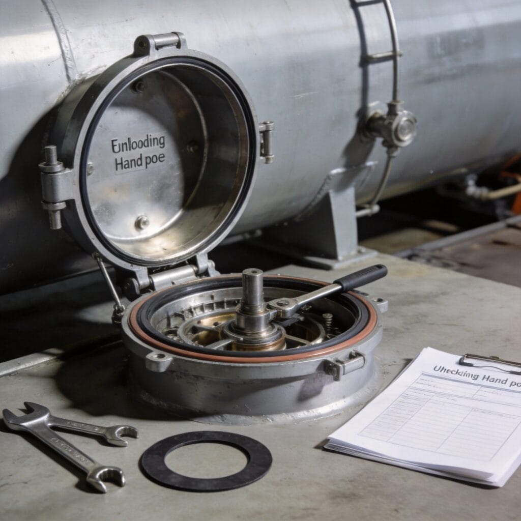 Fuel Unloading Handhole mainte cover