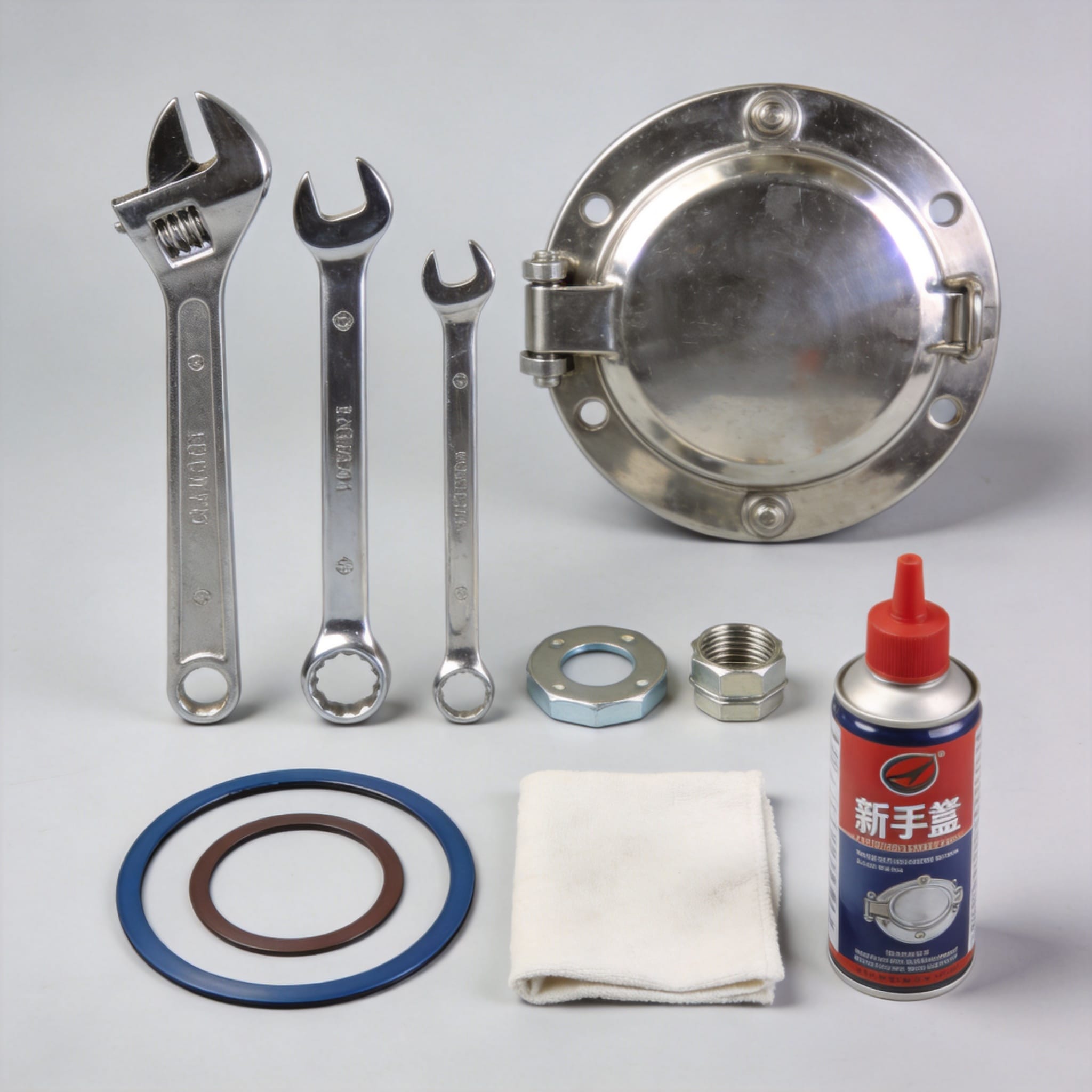 Step-by-step removal of damaged handhole cover bolts
