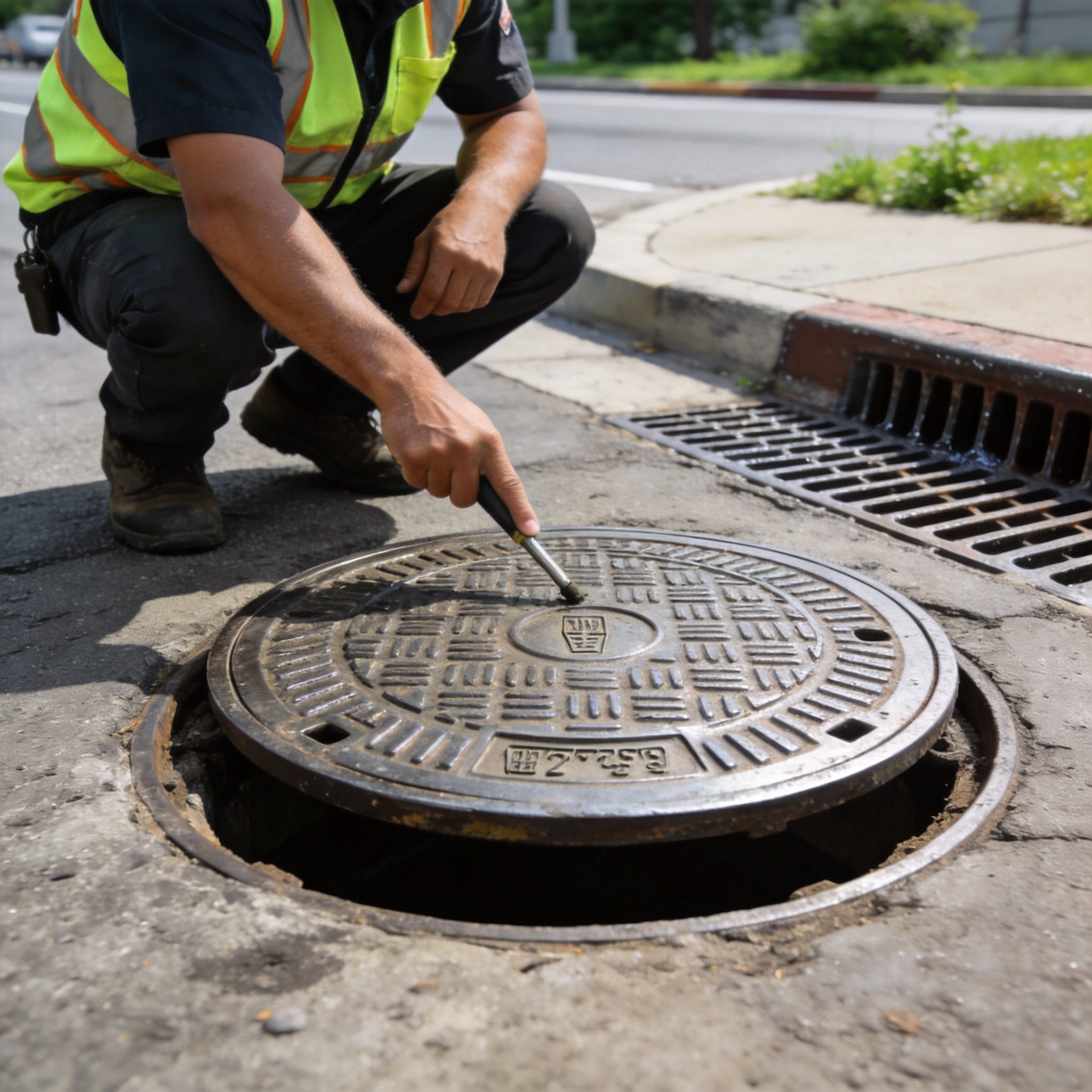 Different manhole cover materials cast iron ductile iron and composite