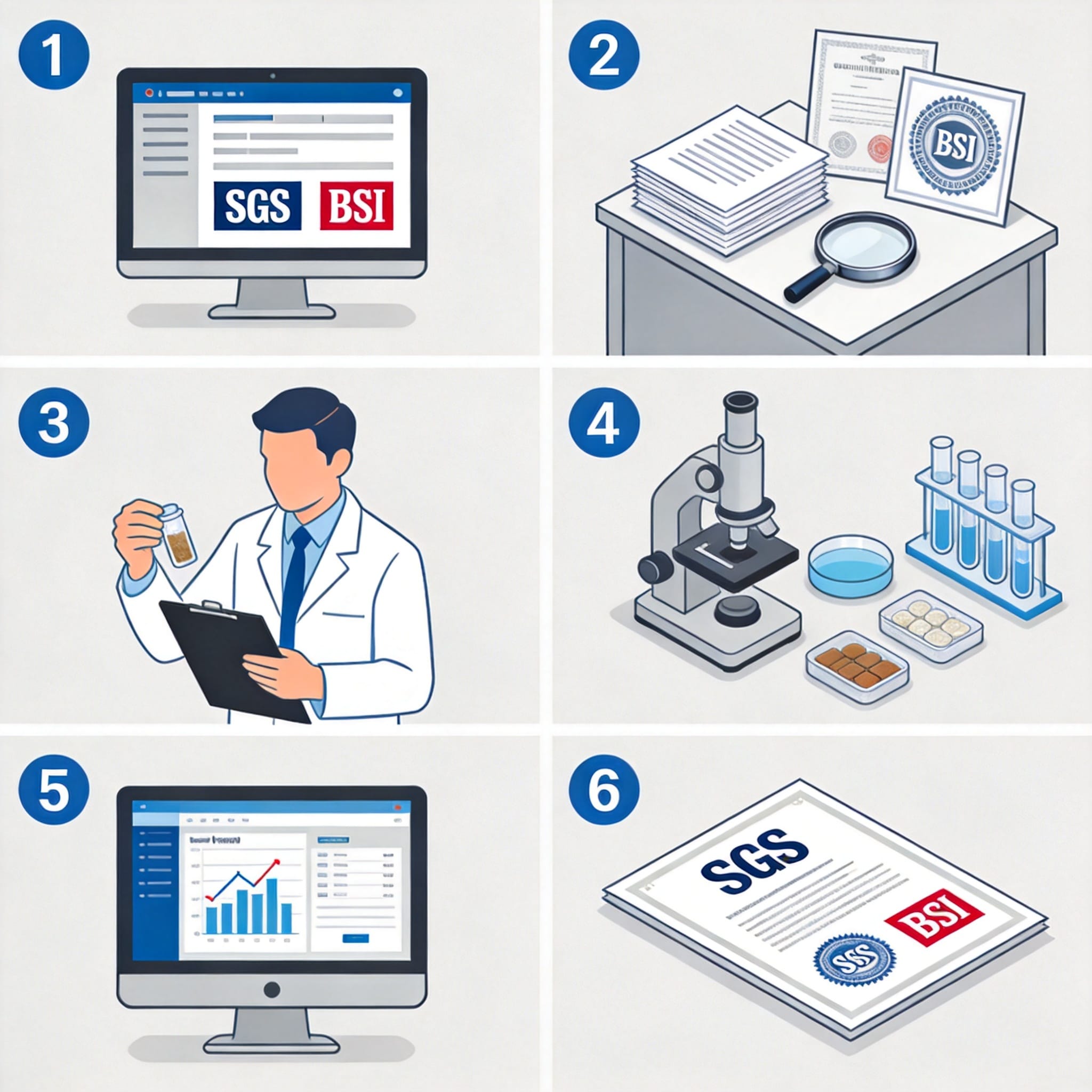 Laboratory technician conducting material strength test